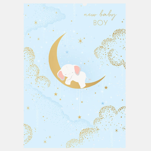 Elephant Baby Boy Card
