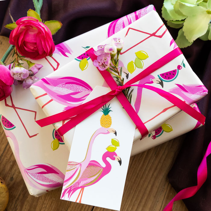 Fabulous Flamingos Gift Tags - Set of 5