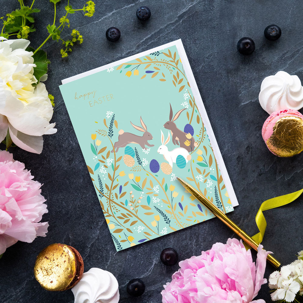 Happy Bunnies Easter Card