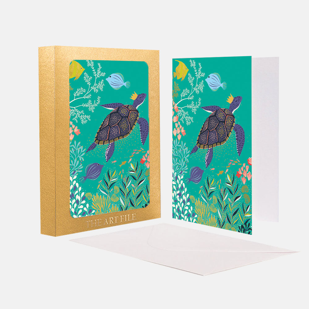 Deep Blue Sea Notecard - Set of 10 Cards