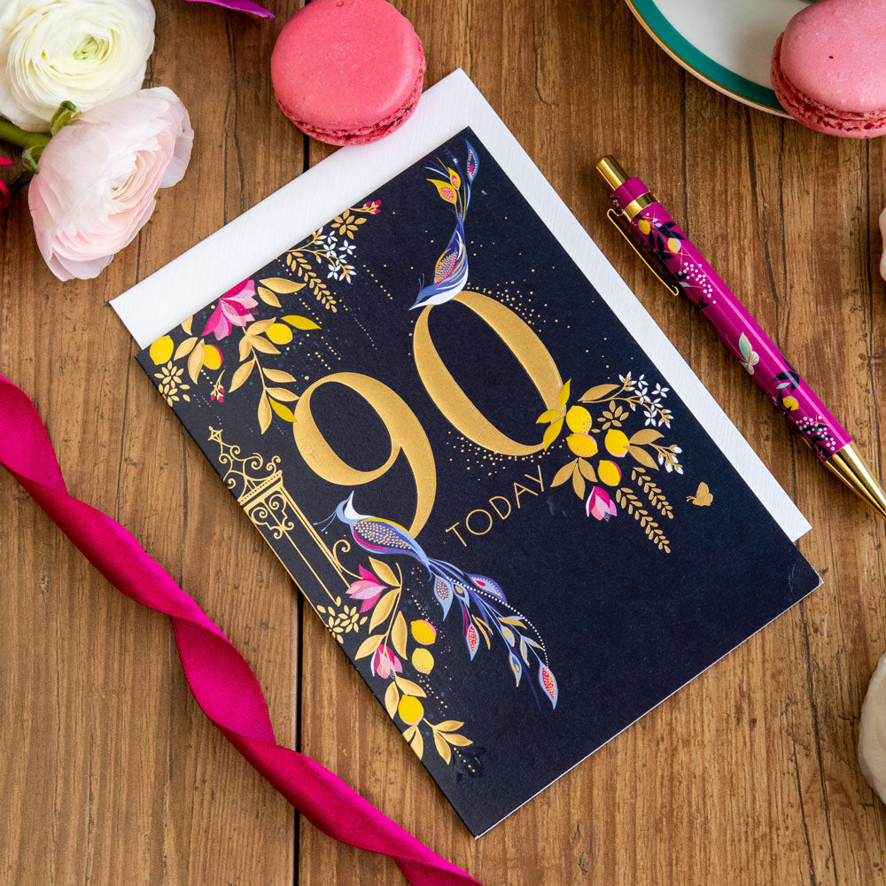 Birds 90th Birthday Card