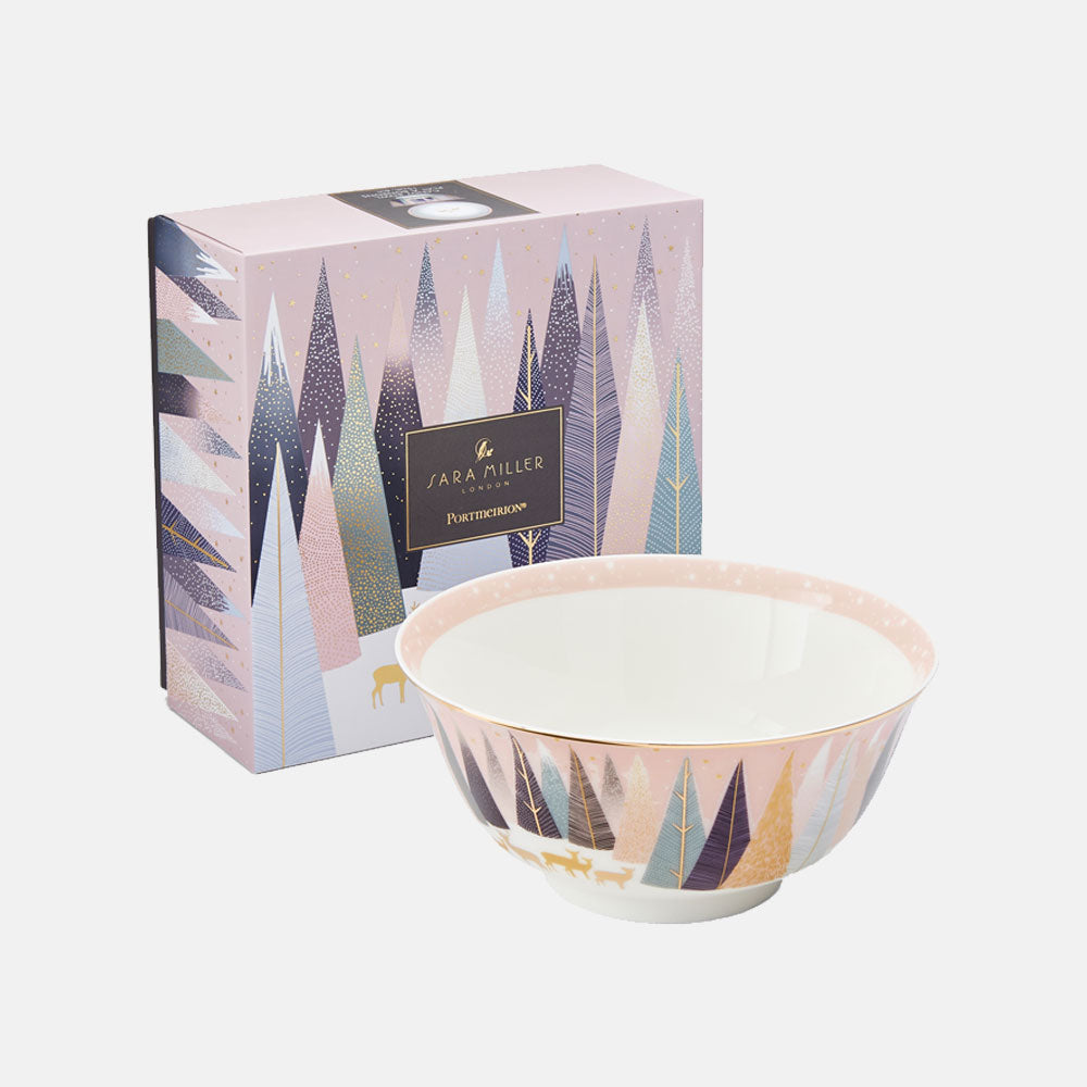 Frosted Pines Deer Candy Bowl