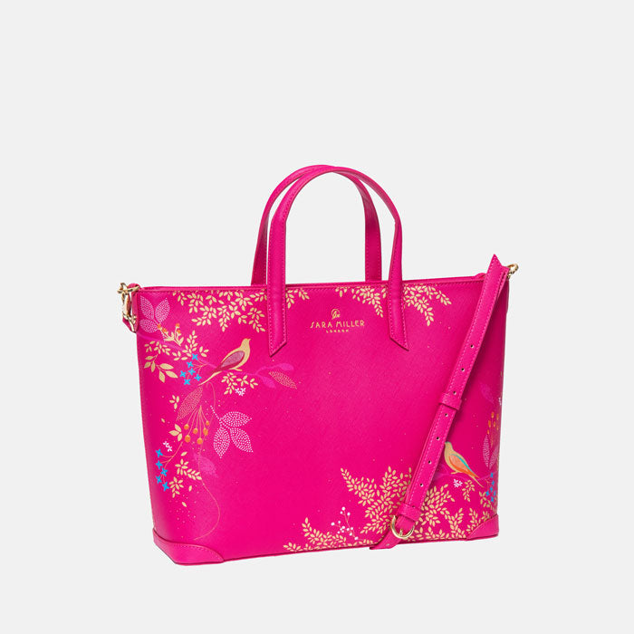 Pink Birds Medium Tote