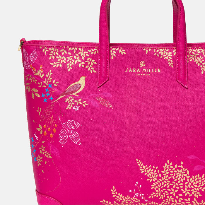 Pink Birds Medium Tote