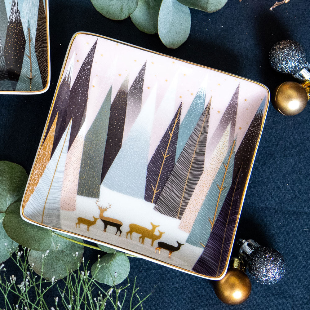 Frosted Pines Square Dishes - Set of 3