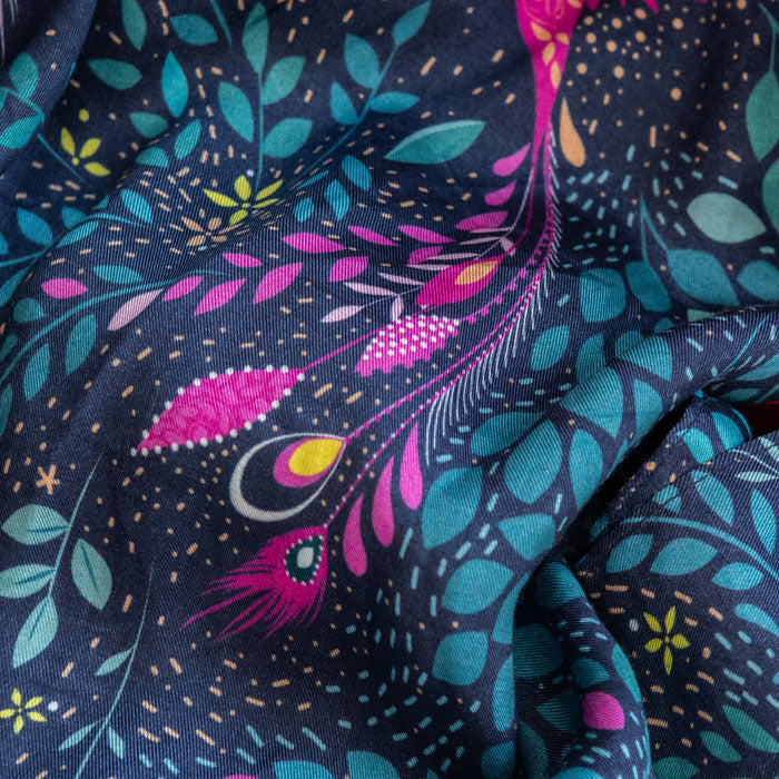 Midnight Hummingbird Paradise Scarf