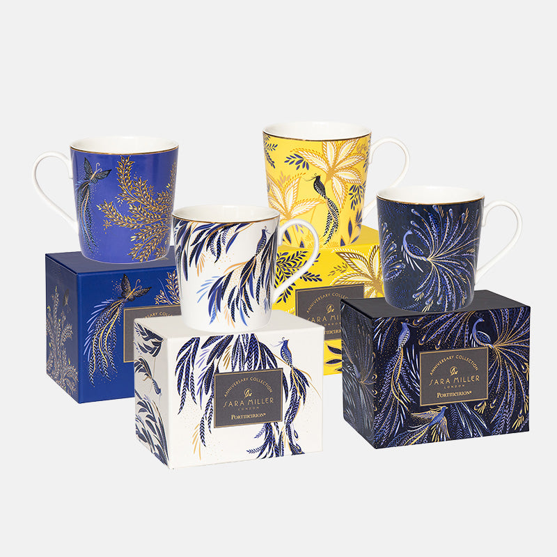 Anniversary Mugs - Assorted Set of 4 (worth £80)