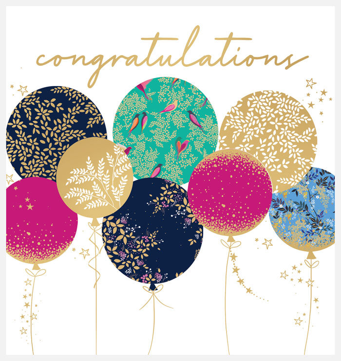Balloon Collage Congratulations Card