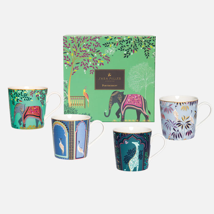 Tasses indiennes - Ensemble assorti de 4
