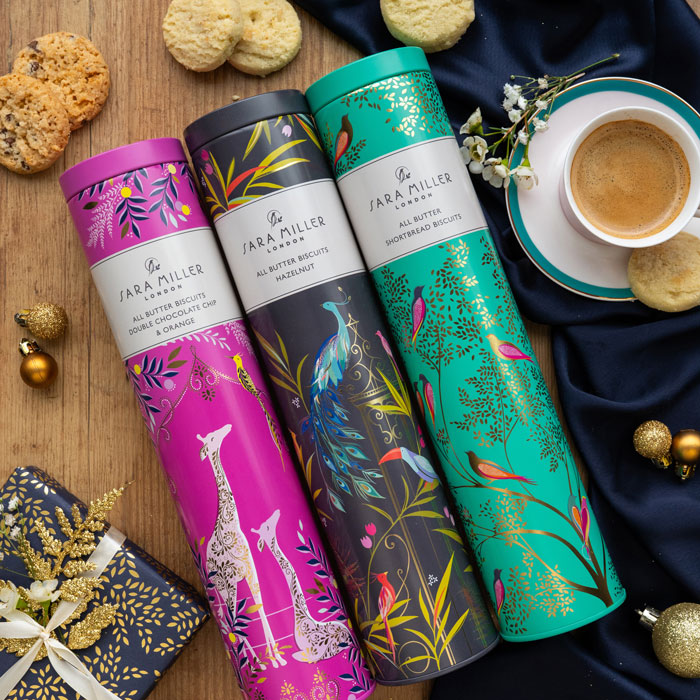 Basking Giraffes All Butter Chocolate Chip & Orange Biscuits Tin