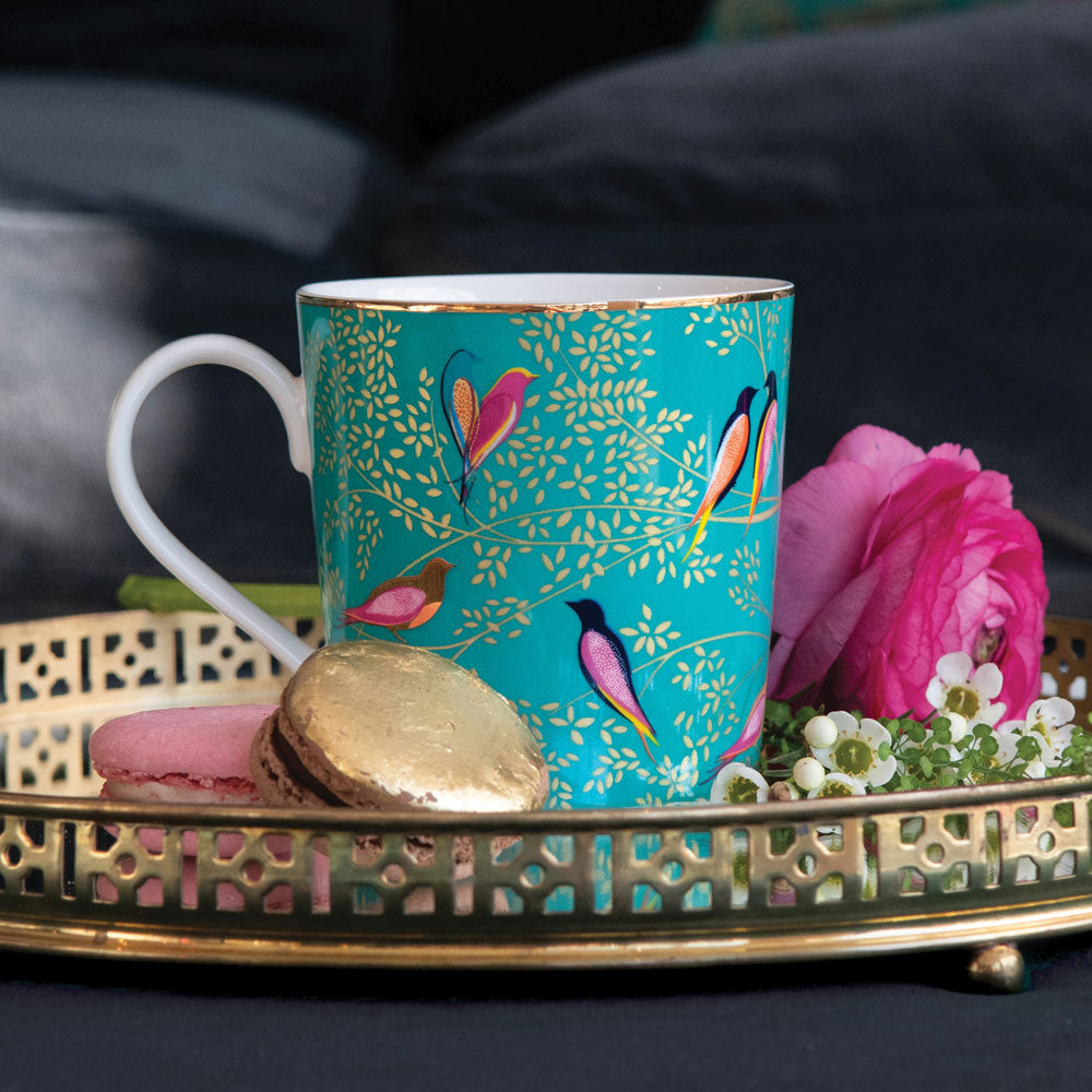 Green Birds Mug