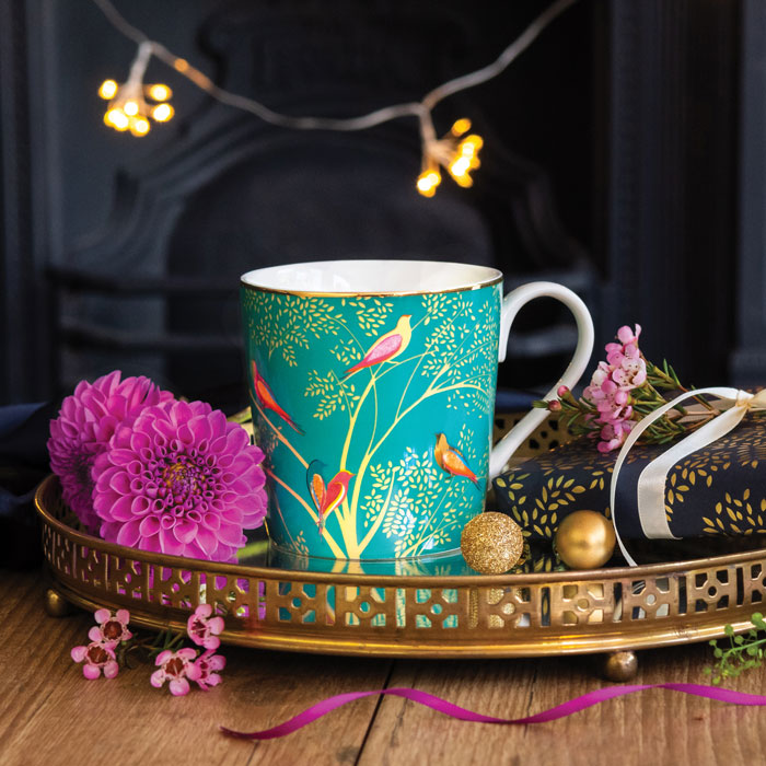 Green Birds Mug