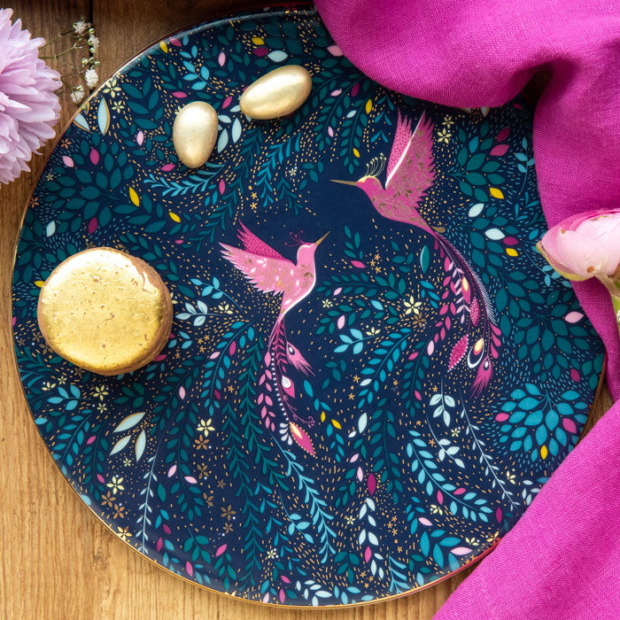 Hummingbird Paradise Serving Plate