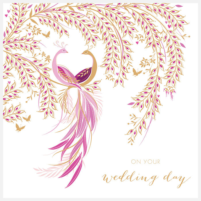Elegant Bird Wedding Large Card
