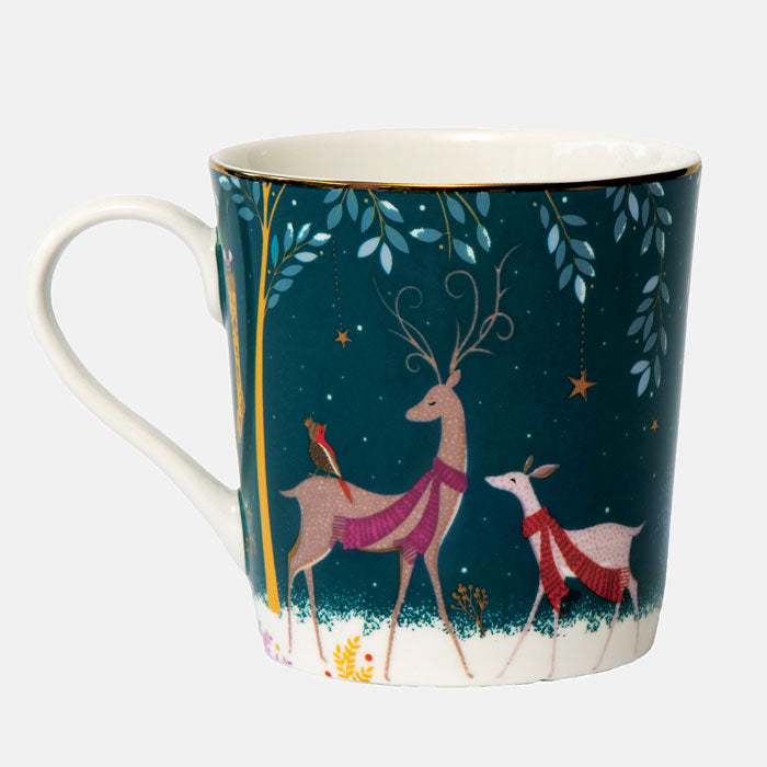 Woodland Tales Deer & Robin Mug