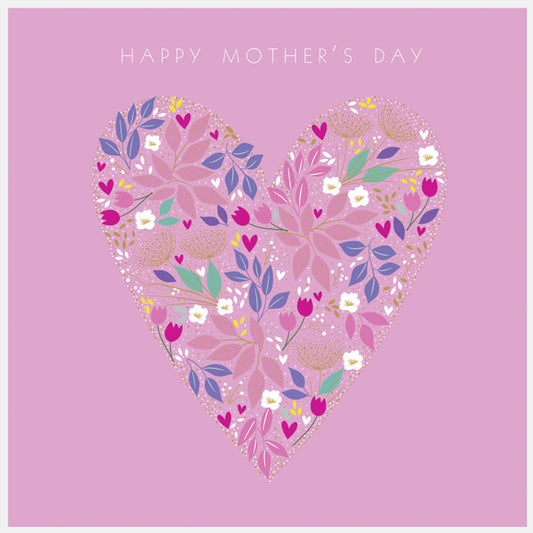 Floral Heart Mother's Day Large Card