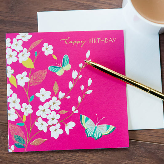 Carte d'anniversaire DISC avec fleur