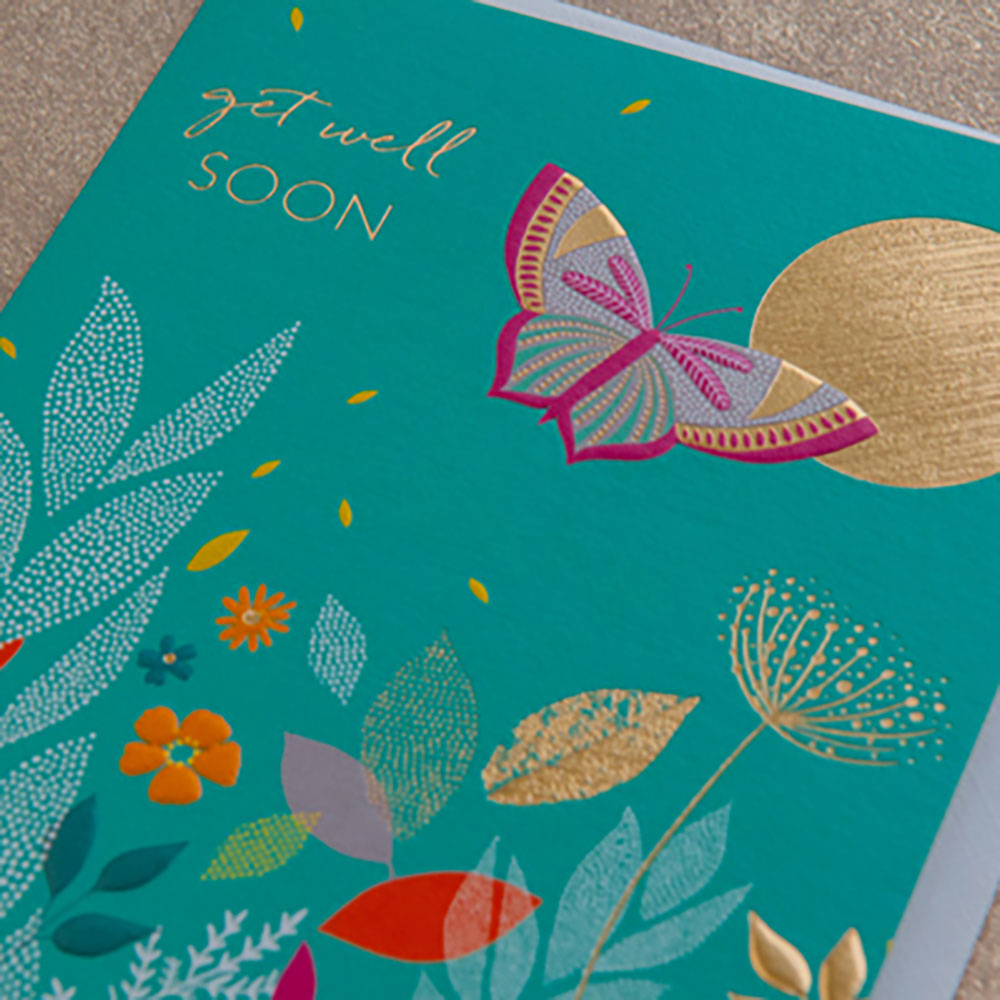 Get Well Butterfly Card