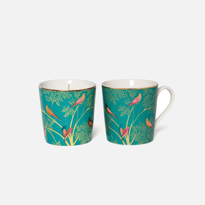 Green Birds Candle & Mug Gift Set