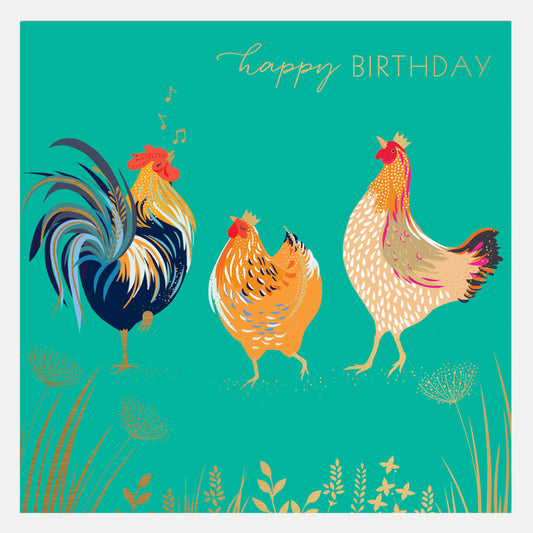 Carte d'anniversaire DISC Chickens
