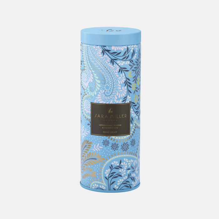 Decorative Filigree Hand Cream Tin - Lemongrass, Jasmine & Cedarwood