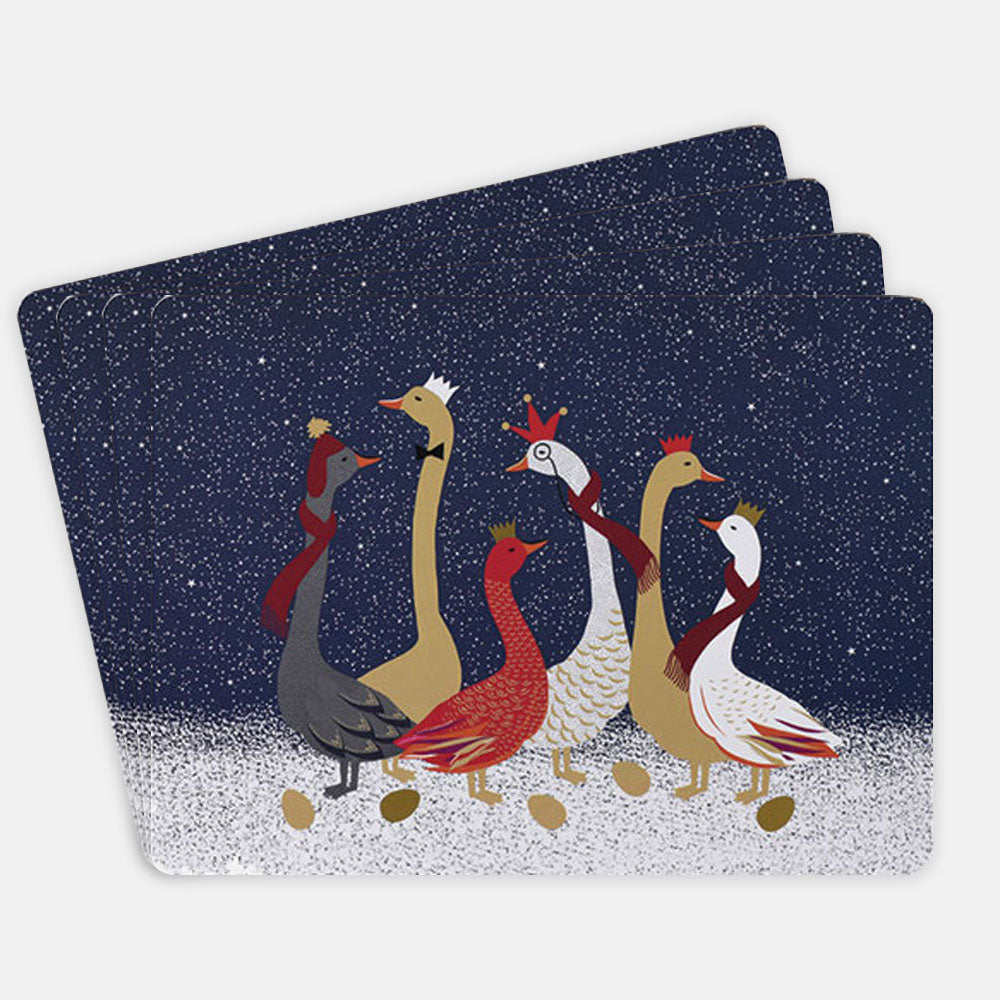 Geese Large Placemats - Set of 4