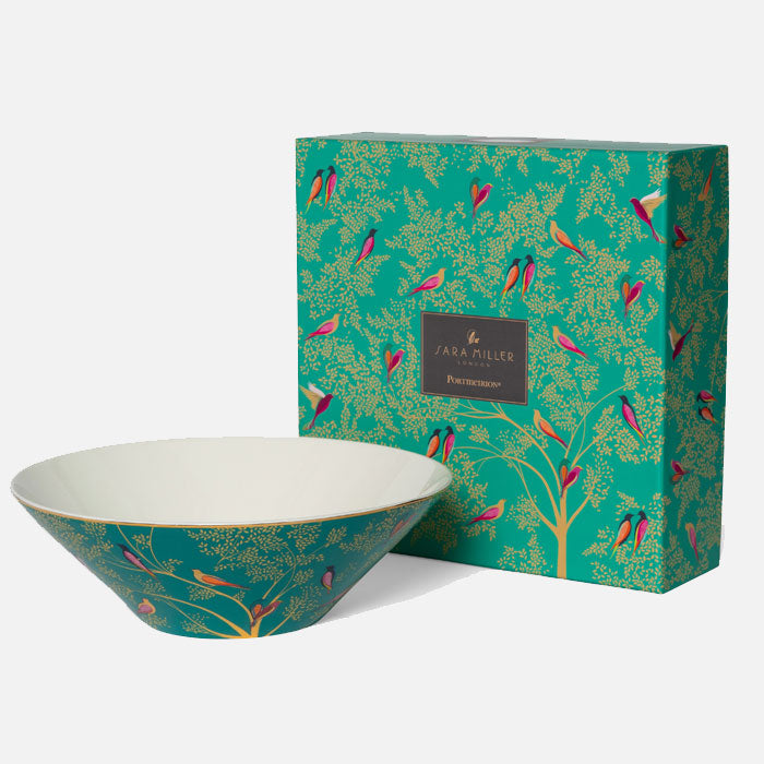 Green Birds Large Salad Bowl