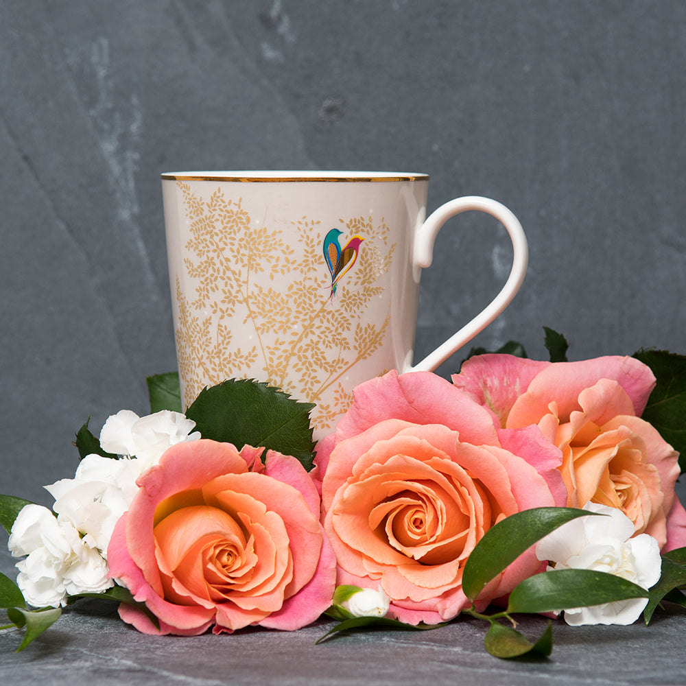 Tasse à café tourtereaux gris pâle