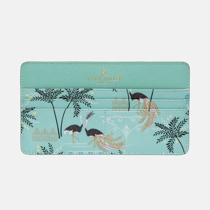 Mint Ostrich & Palms Travel Organiser and Keyring Gift Set