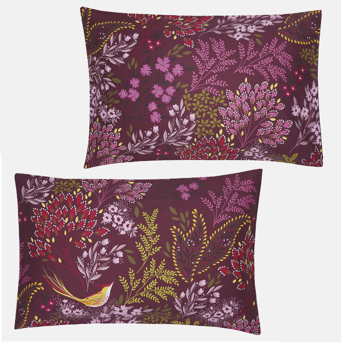 Plum Songbird Bed Linen Collection