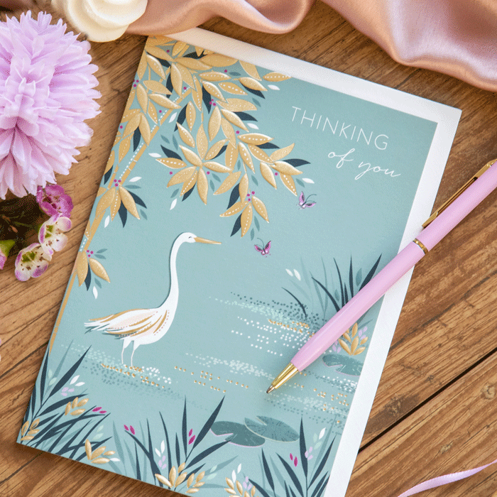 Tranquil Bird Thinking of You Card