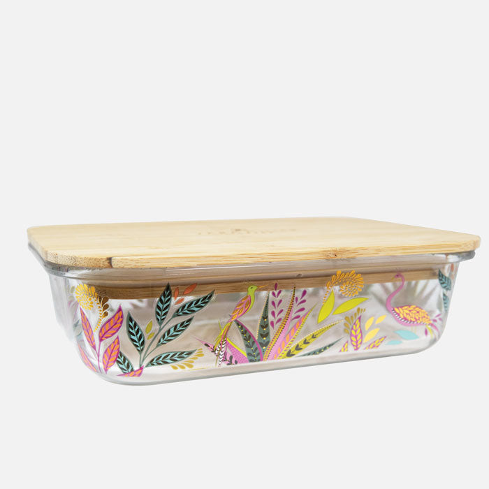 Savannah Botanic Paradise Large Glass Lunch Box