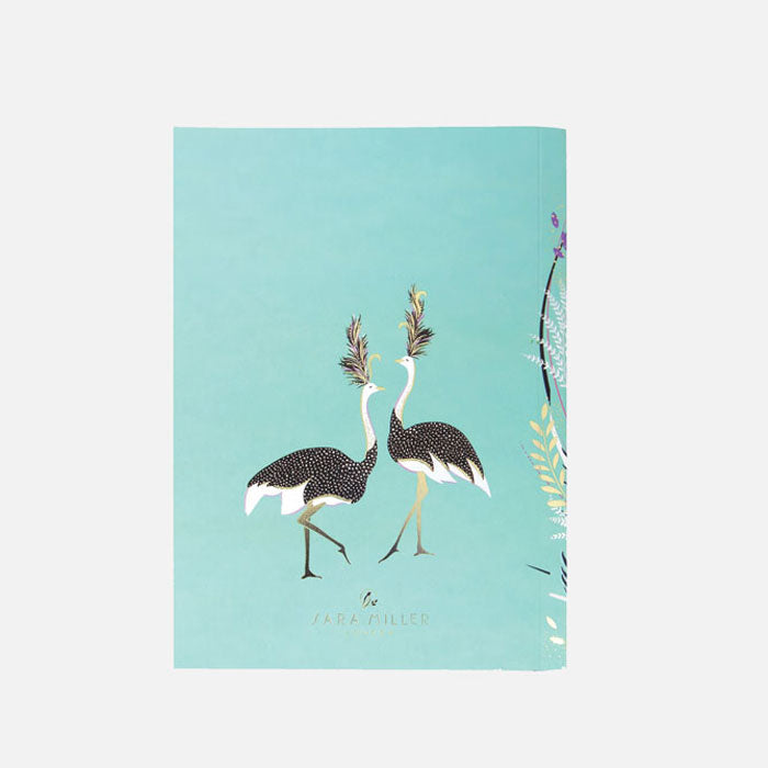 Savannah Dancing Ostrich A5 Laser-Cut Flexbound Journal - Mint Green