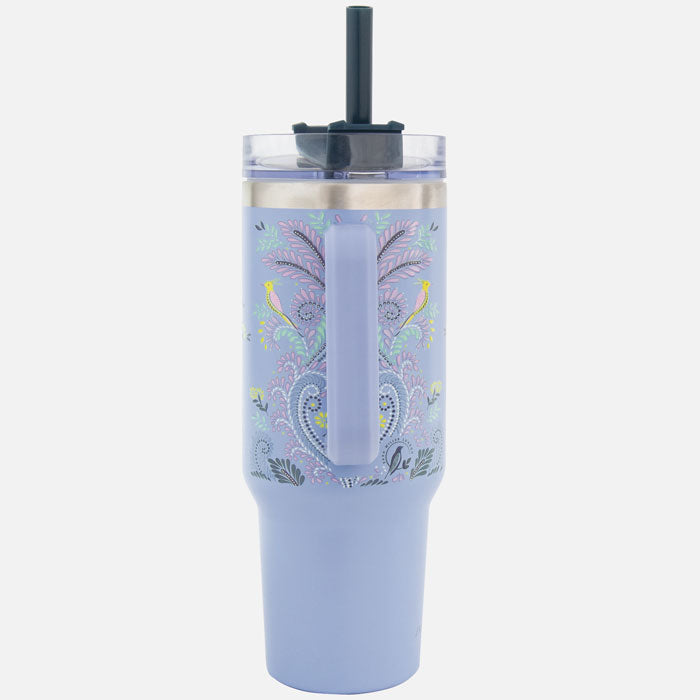Peacock Filigree Large Travel Tumbler