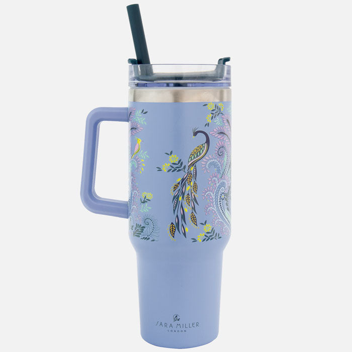 Peacock Filigree Large Travel Tumbler