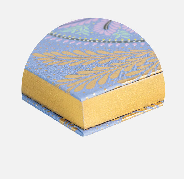 Peacock Filigree A5 Fabric Journal