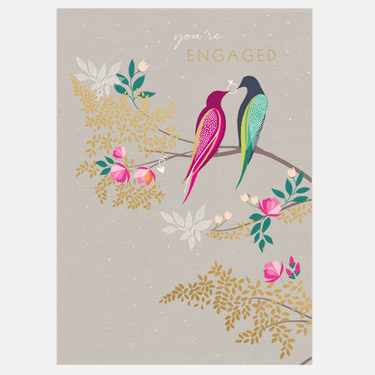 Engaged Birds Card