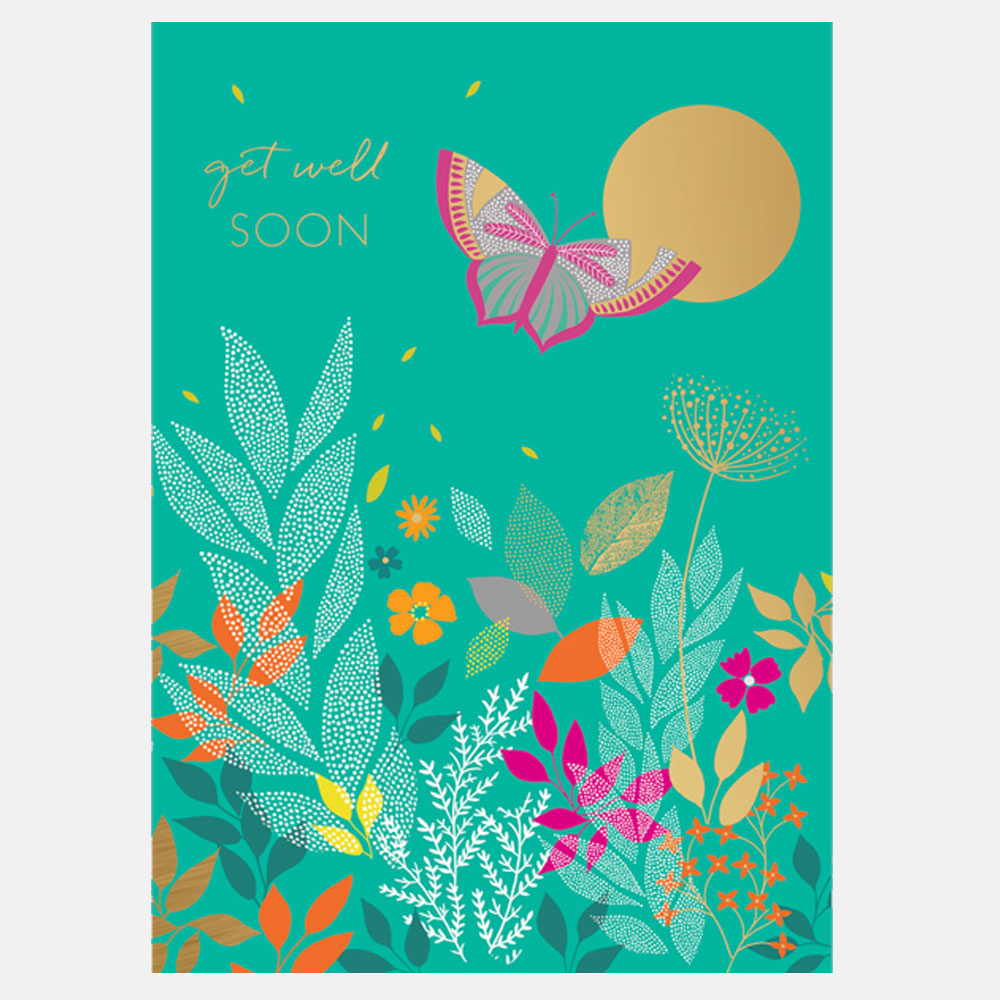 Get Well Butterfly Card