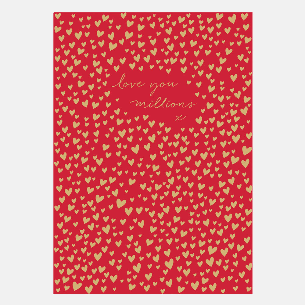 Love You A Million Times Over Valentine Card