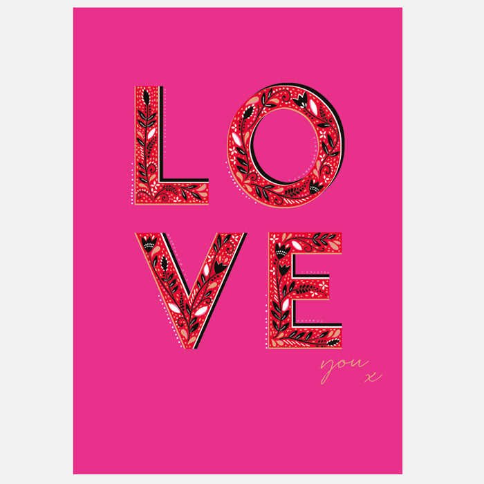 All You Need is Love Valentine Card