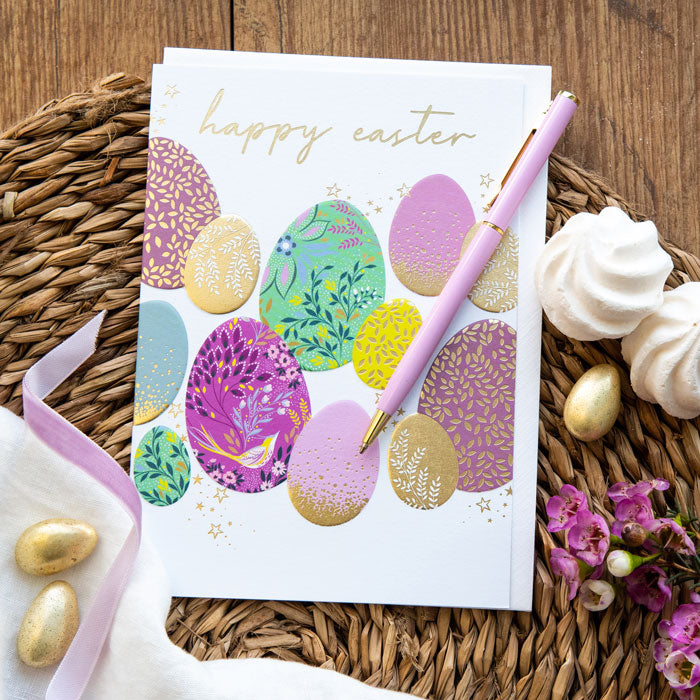 Collage Eggs Easter Card