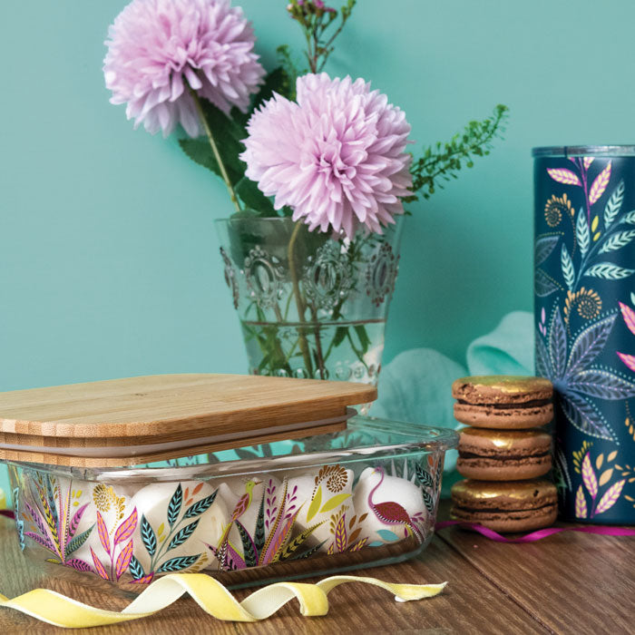Savannah Botanic Paradise Large Glass Lunch Box