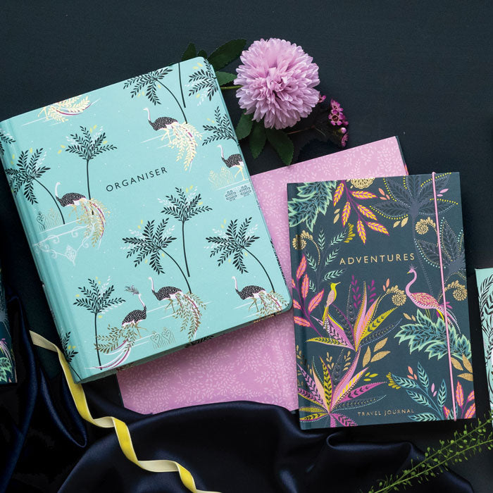 Savannah Botanic Paradise Casebound A5 Journal - Midnight