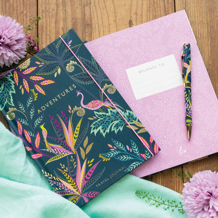 Savannah Botanic Paradise Casebound A5 Journal - Midnight