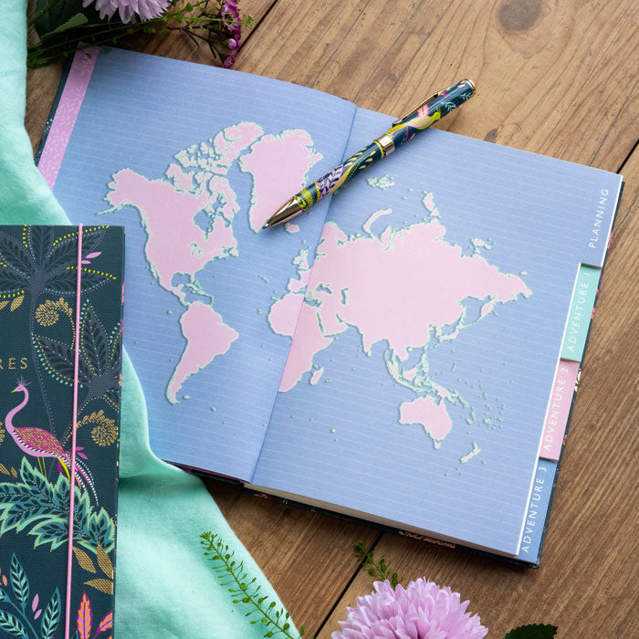 Savannah Botanic Paradise Casebound A5 Journal - Midnight