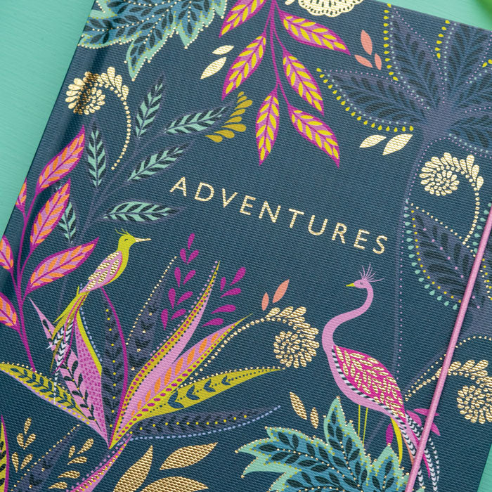 Savannah Botanic Paradise Casebound A5 Journal - Midnight