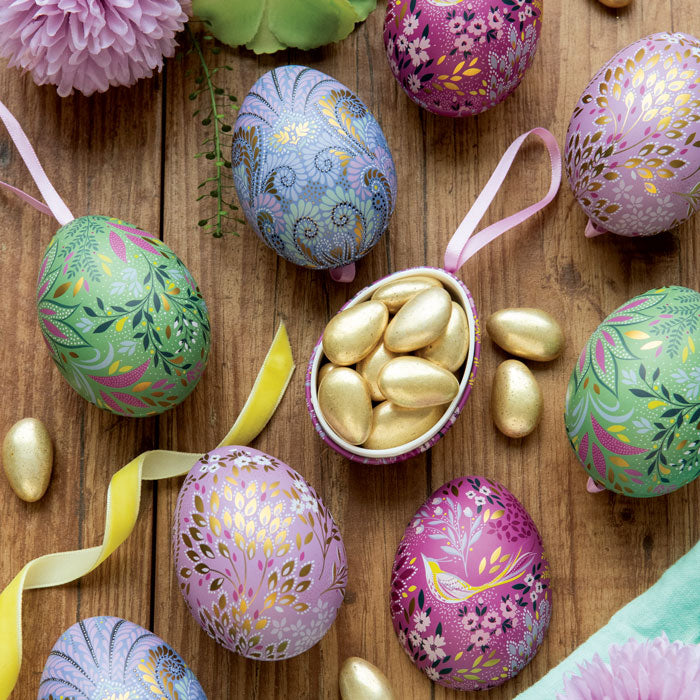 Mini Fillable Easter Egg Tins - Set of 4