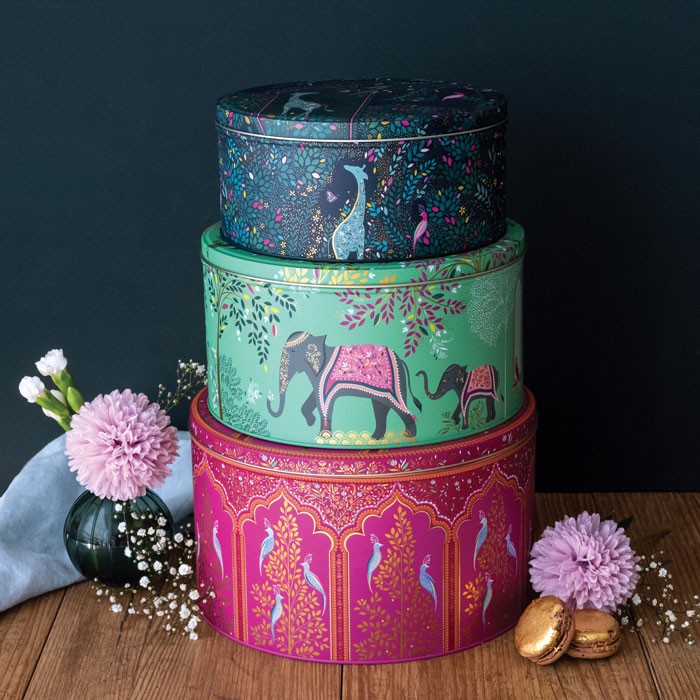 Moules à gâteaux ronds indiens - Lot de 3