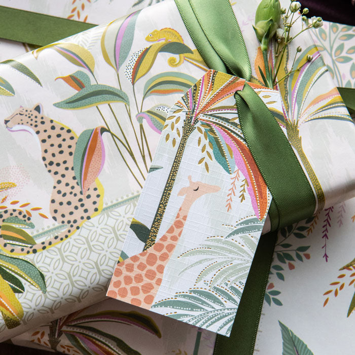 Light Stone Palm Garden Gift Tags - Set of 5