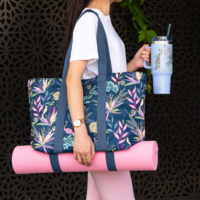 Sac fourre-tout matelassé surdimensionné Botanic Paradise